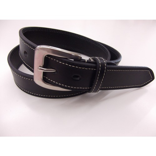 【クリックで詳細表示】三井 色違いWステッチベルト NO.2284 クロ