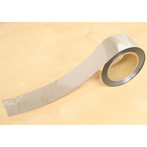 【クリックでお店のこの商品のページへ】タチバナ メッキテープ 5cm＆times；100M巻 シルバー