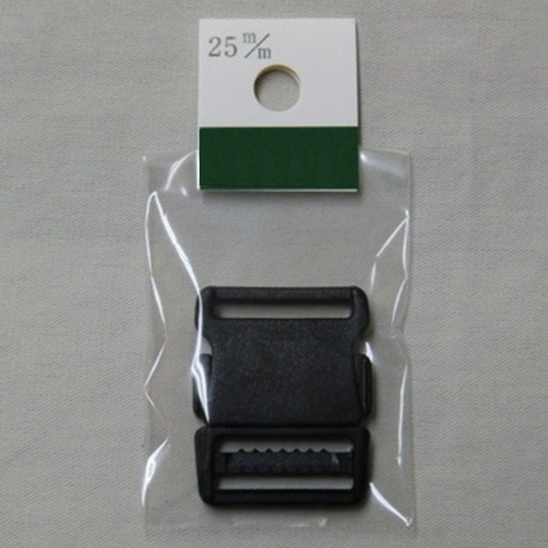 薄型バックル NS-25T 25mm 黒 1個入