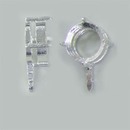 §石枠ラウンドカット用　10φ　（1ケ）　足付　K-088a│彫金・シルバーアクセサリー　彫金工具・材料