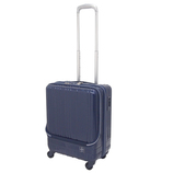 hands+ ライトスーツケース フロントオープンタイプ 38L ネイビー【メーカー直送品】お届けまで約1週間~10日間