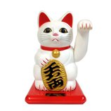 板屋 ソーラー招き猫 RC−46J 白