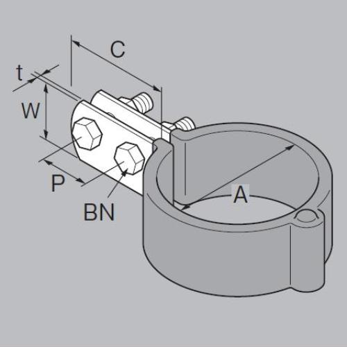 昭和コーポレーション 蝶番式cu立バンド 40a Hsb41cu チェーン 金具 固定金具 東急ハンズネットストア