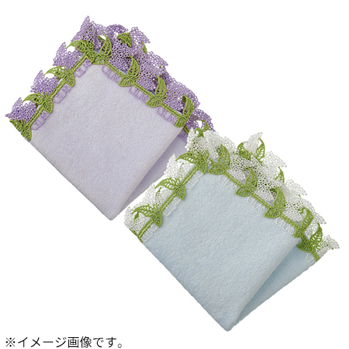 完売・新品！近沢レースハンカチ　アローズ別注「パンダ」ライム＆ライラック　2枚 1700024S0020_l1_c102.jpg