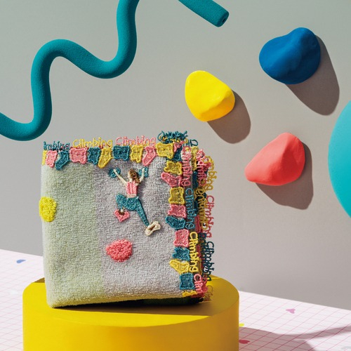 近沢レース店 シーズンタオルハンカチ ボルダリング オレンジMIX