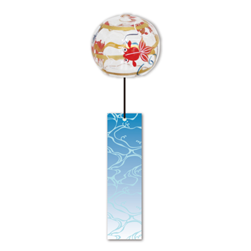木之本漆器店 ぎやまん風鈴 渦巻金魚 R346｜【ハンズネットストア】