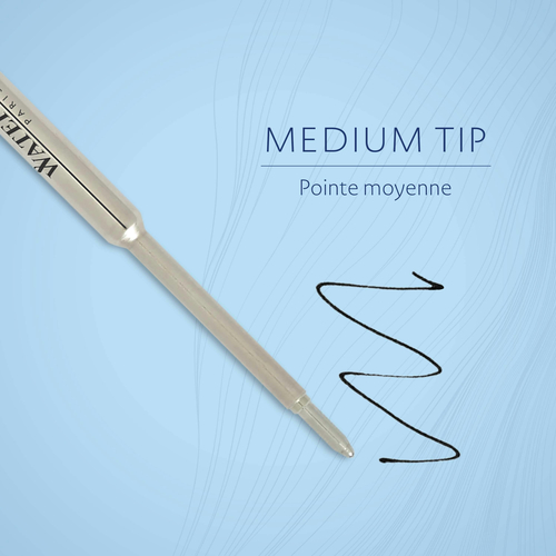 ウォーターマン（WATERMAN） ボールペン替芯 M（中字） ブラック