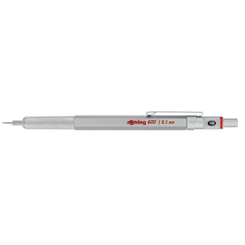 ロットリング（rOtring） 600 メカニカルペンシル 0.5mm シルバー