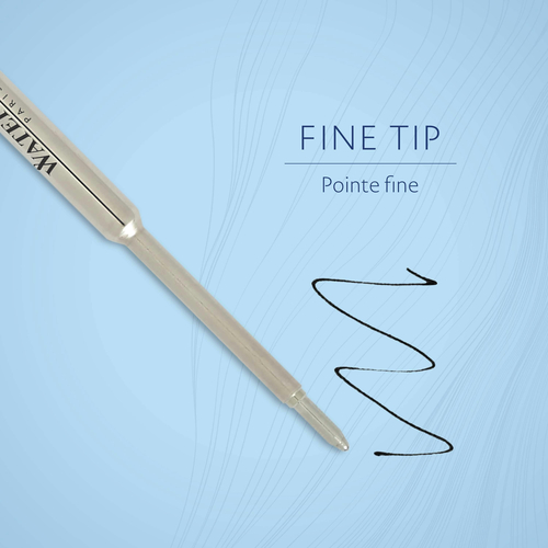 ウォーターマン（WATERMAN） ボールペン替芯 F（細字） ブラック