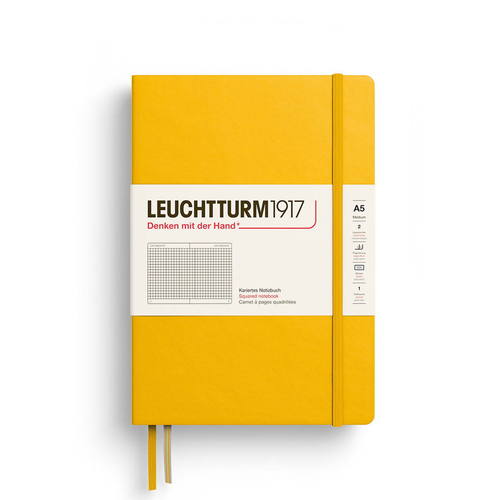 ロイヒトトゥルム1917（LEUCHTTURM1917） A5 方眼 373988 サンフラワー
