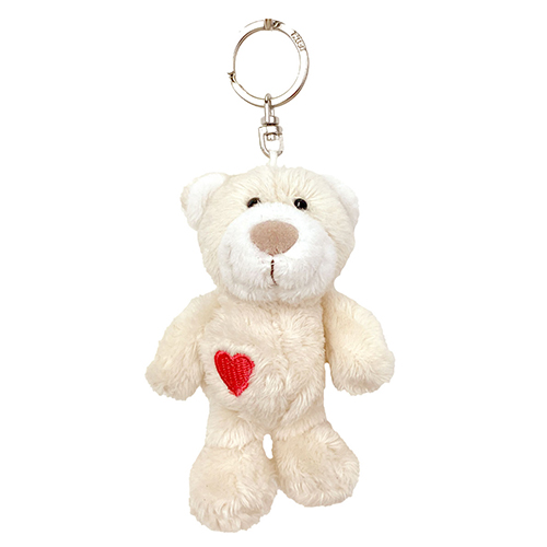 ニキ（NICI） キーホルダー ラブベア ホワイト 10cm｜【ハンズネット