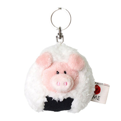 ニキ NICI (ニキ）| キーホルダー オニギリ ピンクピッグ 8cm – entre