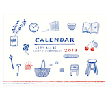 【2019年版・壁掛】 リュリュ イラストライフカレンダー C1909