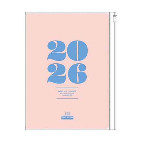 2025年9月始まり】 リュリュ スケジュール帳 A5 マンスリーブロック