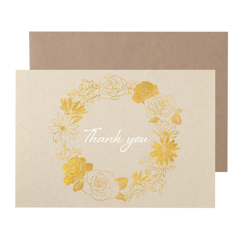 包む メッセージカード サンキュー クラフト ボタニカル H Tc062 シャイニーフラワー カード ポストカード メッセージカード 東急ハンズネットストア