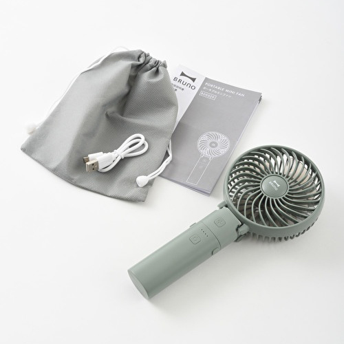 ブルーノ Bruno ポータブルミニファン グリーン 生活家電 扇風機 東急ハンズネットストア