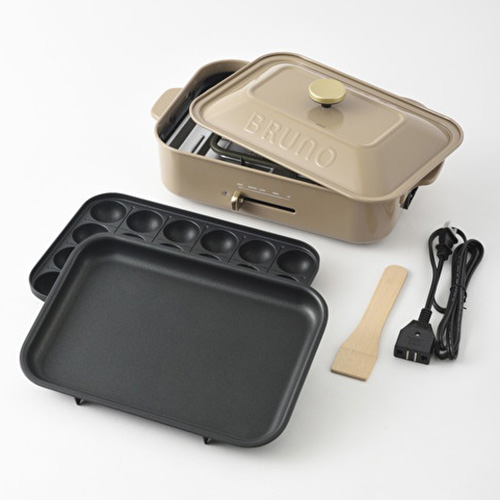 ブルーノ Bruno コンパクトホットプレート 復刻カラー サンドベージュ キッチン家電 その他 キッチン家電 東急ハンズネットストア
