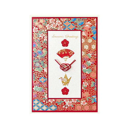 クリスマス】 モンクハウス 和風クリスマスカード 平安 XJ－706