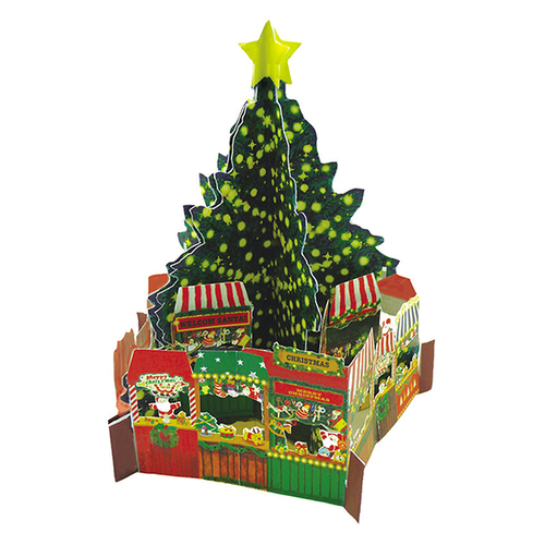 クリスマス】 グリーティングライフ ミニサンタパノラマポップアップ