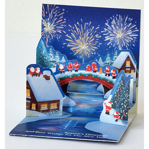 クリスマス】グリーティングライフ ミニサンタポップアップミニカード