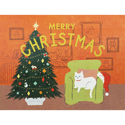 クリスマス】グリーティングライフ クリスマスイタズラネコカード LE