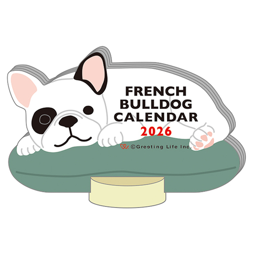 2026年版・卓上】 グリーティングライフ アニマルダイカットカレンダー