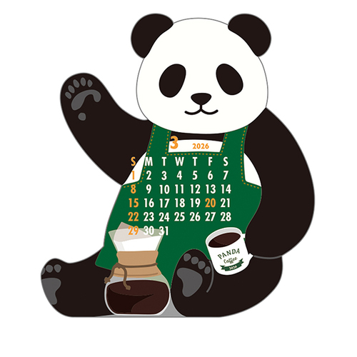 2026年版・卓上】 グリーティングライフ アニマルダイカットカレンダー