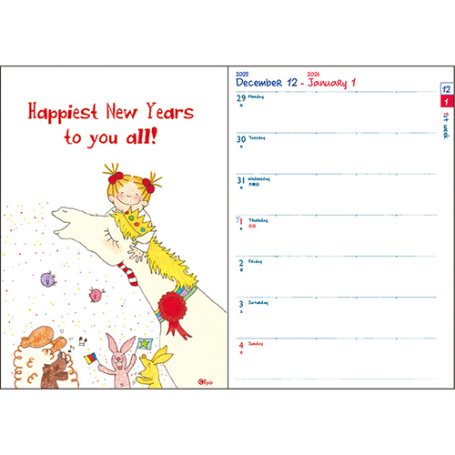 2026年1月始まり】 グリーティングライフ ココちゃん/サカモトリョウ