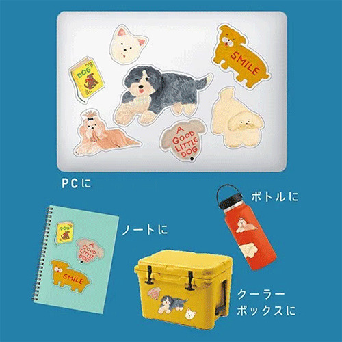 グリーティングライフ そで山かほ子 ステッカーパック SDCKー35 イヌ