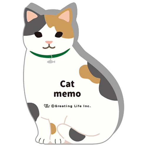 グリーティングライフ アニマルダイカットメモ ETM-187 ねこ｜【ハンズ