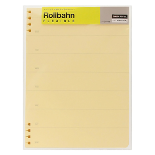 デルフォニックス Delfonics ロルバーン フレキシブルダイアリー リフィル フリーホリゾンタル A5 ウィークリー 0 クリーム 手帳 日記帳 ダイアリー 東急ハンズネットストア