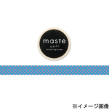 マークス(MARKS) マスキングテープ maste MST−MKT08−BL ネオンブルー/ドット