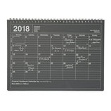 【2018年1月始まり】 マークス(MARKS) ノートブックカレンダー M マンスリー 18WDR-NB1 ブラック 月曜始まり