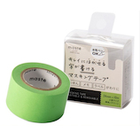 マークス(MARKS) maste 水性ペンで書けるマスキングテープ 小巻24mm幅 MST‐FA05‐GN グリーン