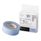 マークス(MARKS) maste 水性ペンで書けるマスキングテープ 小巻 MST‐FA07‐BL ボーダーブルー