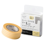 マークス(MARKS) maste 水性ペンで書けるマスキングテープ 小巻 MST‐FA07‐YE ボーダーイエロー