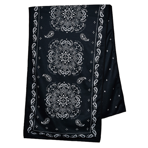 現代百貨 UVカット＆抗菌加工 クールタオル PAISLEY BLACK｜【ハンズ