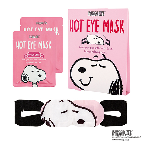 ピーナッツ（PEANUTS）　スヌーピー　ホットアイマスク　コットンキャンディー　2枚入