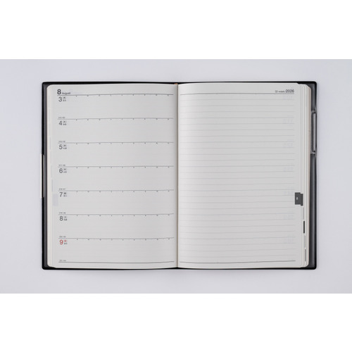 2026年1月始まり】 高橋書店 フェルテ2 B6 ウィークリーレフト 232 黒