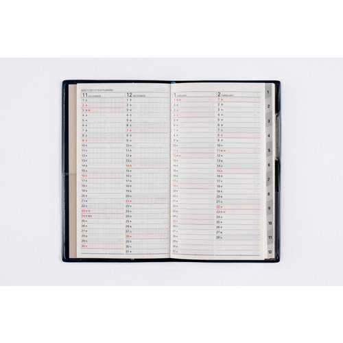 瑠璃ページ 2026年1月始まり】 高橋書店 リベルインデックス6 手帳判 マンスリー