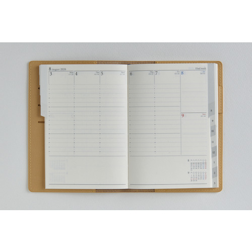 はるページ 2026年3月始まり】 高橋書店 リシェル3 A6 ウィークリーバーチカル 783