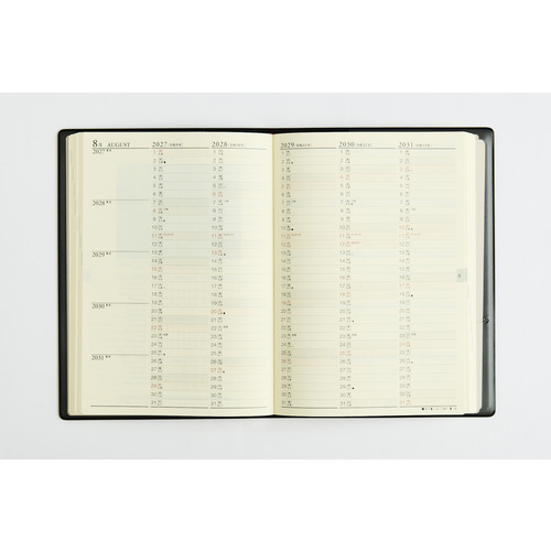 2027年1月始まり】 高橋書店 5年卓上日誌 A5 デイリー2日1ページ 61 茶