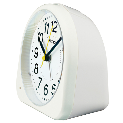 MN0552★SEIKO 電池時計 TP 524 置時計 ホワイト ベルつき KR525W | 夜でも見える | セイコーウオッチ株式会社