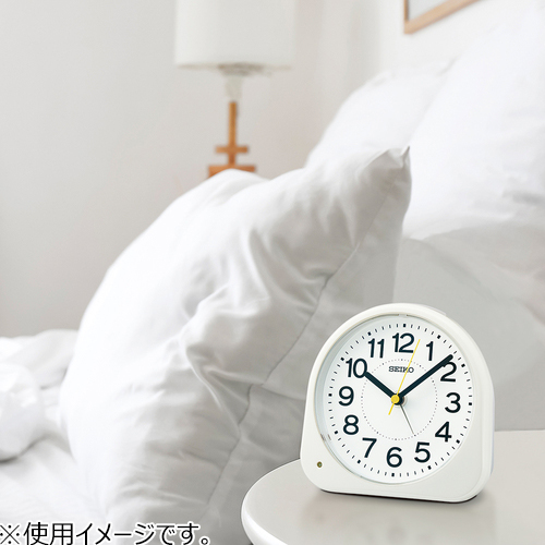 セイコー（SEIKO） 夜でも見える目ざまし時計 KR525W ホワイト