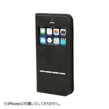 【iPhone SE/5s/5】 CERTA(ケルタ) FLIP 窓付きダイアリーケース チャコールブラック