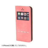 【iPhone SE/5s/5】 COSMO FLIP 窓付きダイアリーケース ピンク