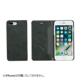 【iPhone7Plus】 CERTA(ケルタ)ダイアリーケース チャコールブラック
