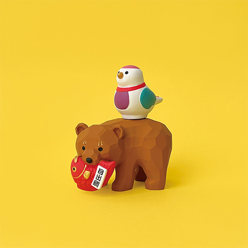 コンコンブル デコレ オトギッコ レア 木と自撮りクマの置物セット コンコンブル デコレ オトギッコ レア 木と自撮りクマの置物セット