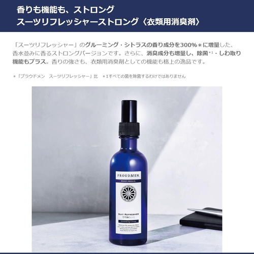 【未開封】プラウドメン　スーツリフレッシャー　200ml×3個　15ml×1個 PROUDMEN プラウドメン スーツリフレッシャー ミニボトル 15ml 3