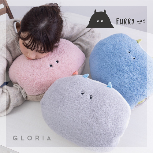 グロリア jou jou lier FURRY 手入れクッション ブルー｜【ハンズ